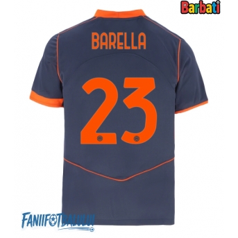 Inter Milan Nicolo Barella #23 Tricou Fotbal Replică 2025-26 Barbati Treilea